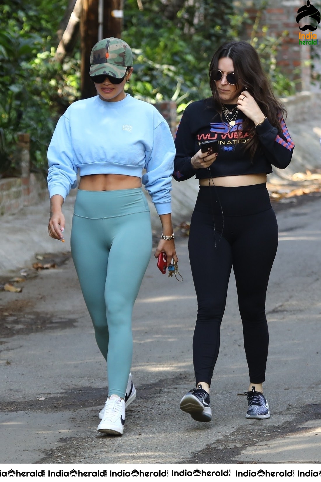 Rita Ora goes for a hike with friends in Los Angeles