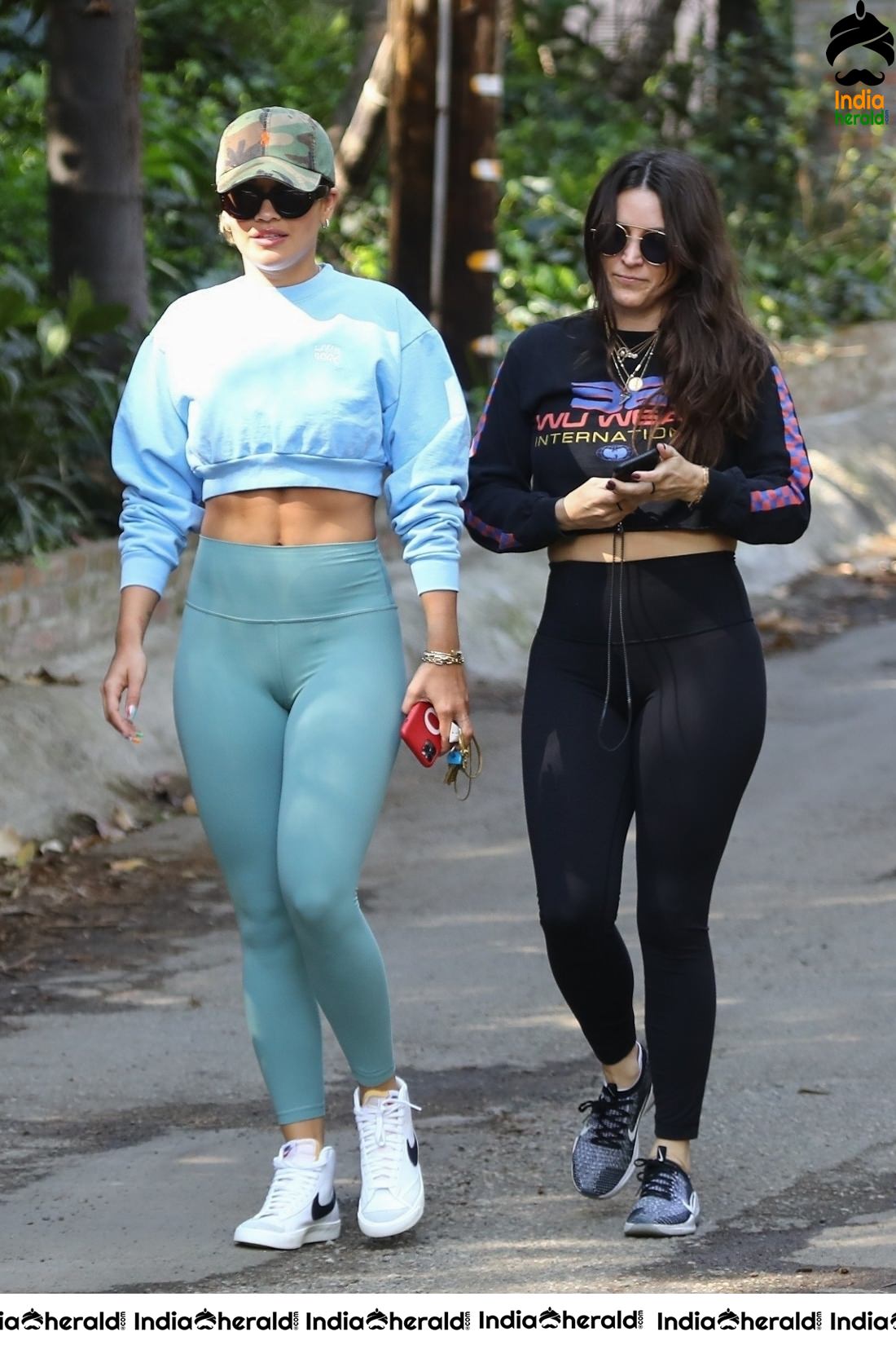 Rita Ora goes for a hike with friends in Los Angeles