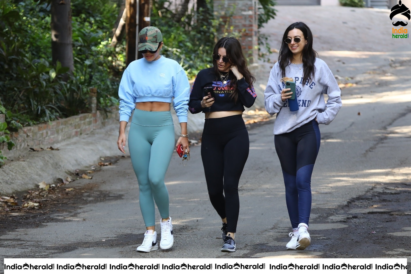 Rita Ora goes for a hike with friends in Los Angeles
