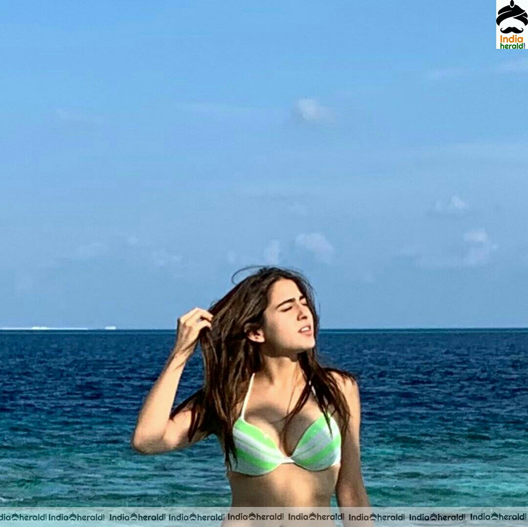 Sara Ali Khan Hot latest Bikini stills