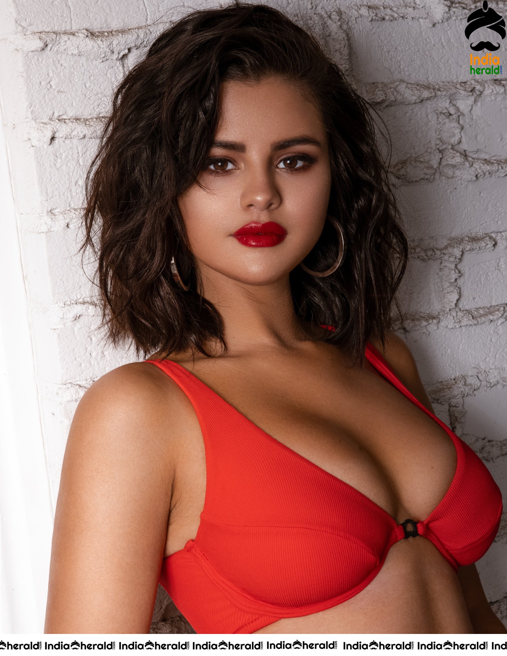 Selena Gomez HOT Photos exposing Big Cleavage while Modeling Swimsuits For Krahs Swimwear