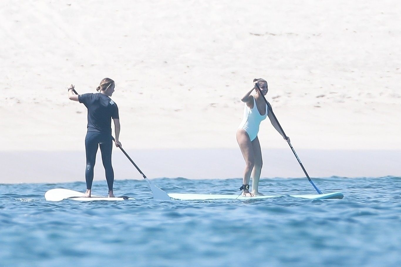Selena Gomez In A White Bikini At A Beach In Punta Mita Set 1