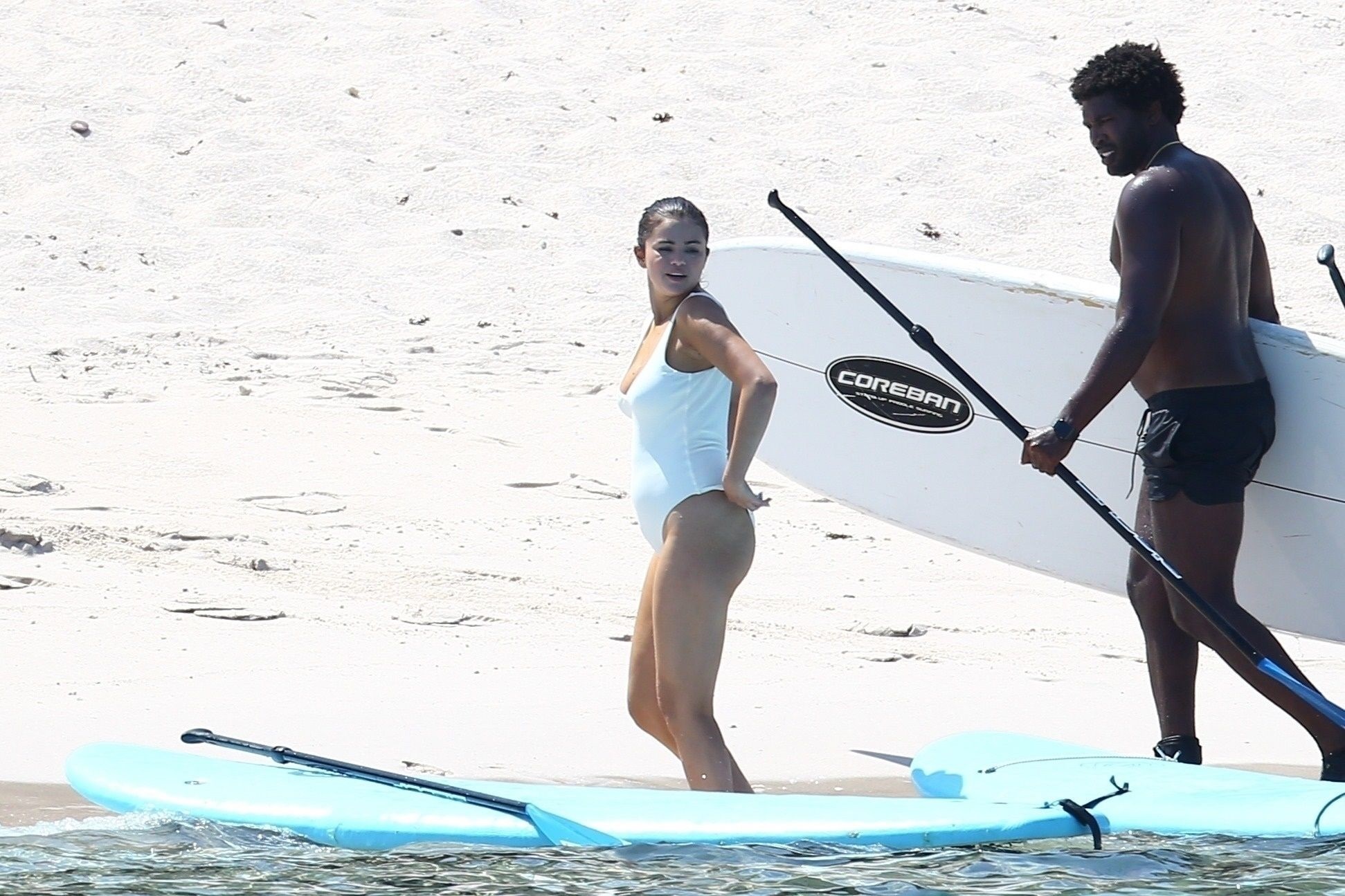 Selena Gomez In A White Bikini At A Beach In Punta Mita Set 1