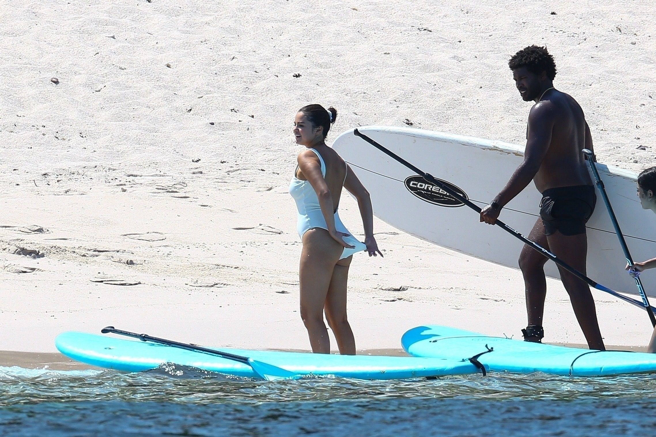 Selena Gomez In A White Bikini At A Beach In Punta Mita Set 1