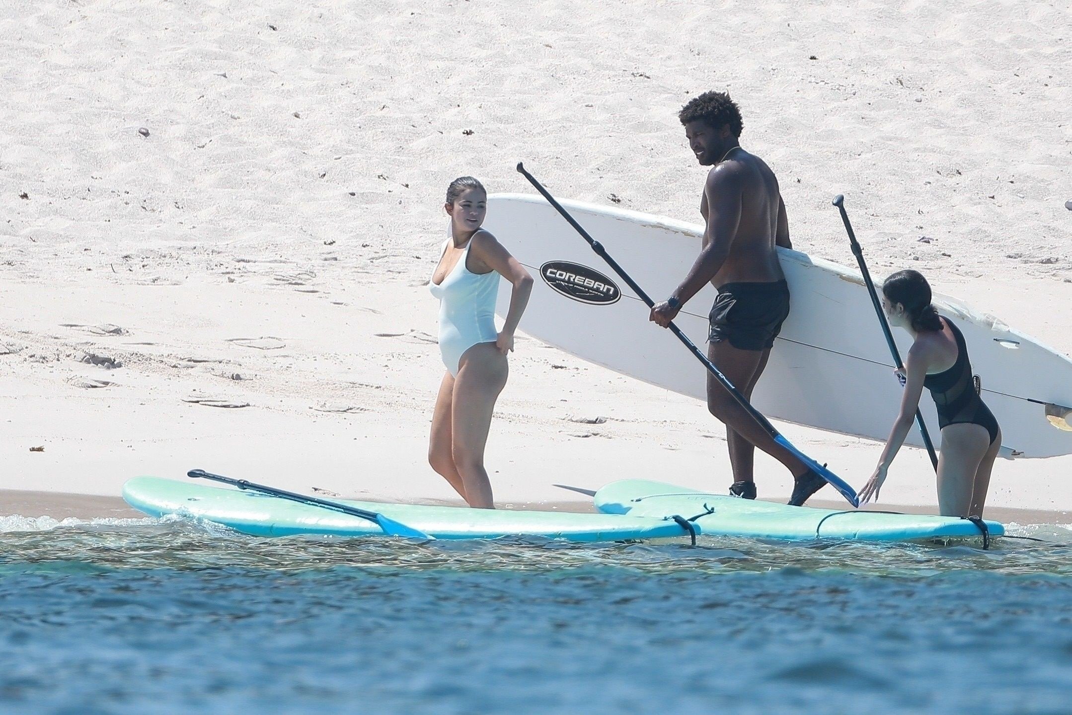 Selena Gomez In A White Bikini At A Beach In Punta Mita Set 2