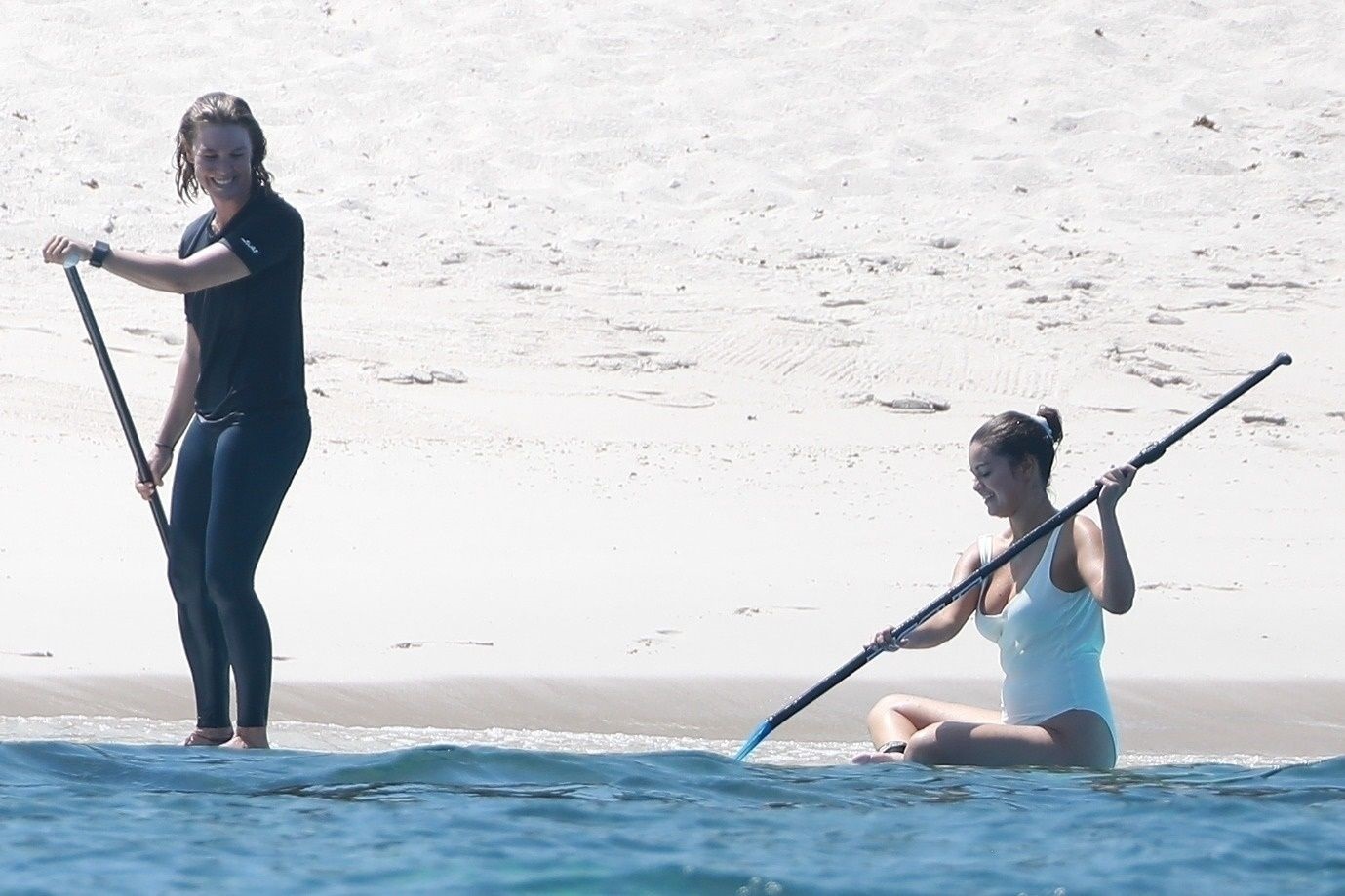 Selena Gomez In A White Bikini At A Beach In Punta Mita Set 2