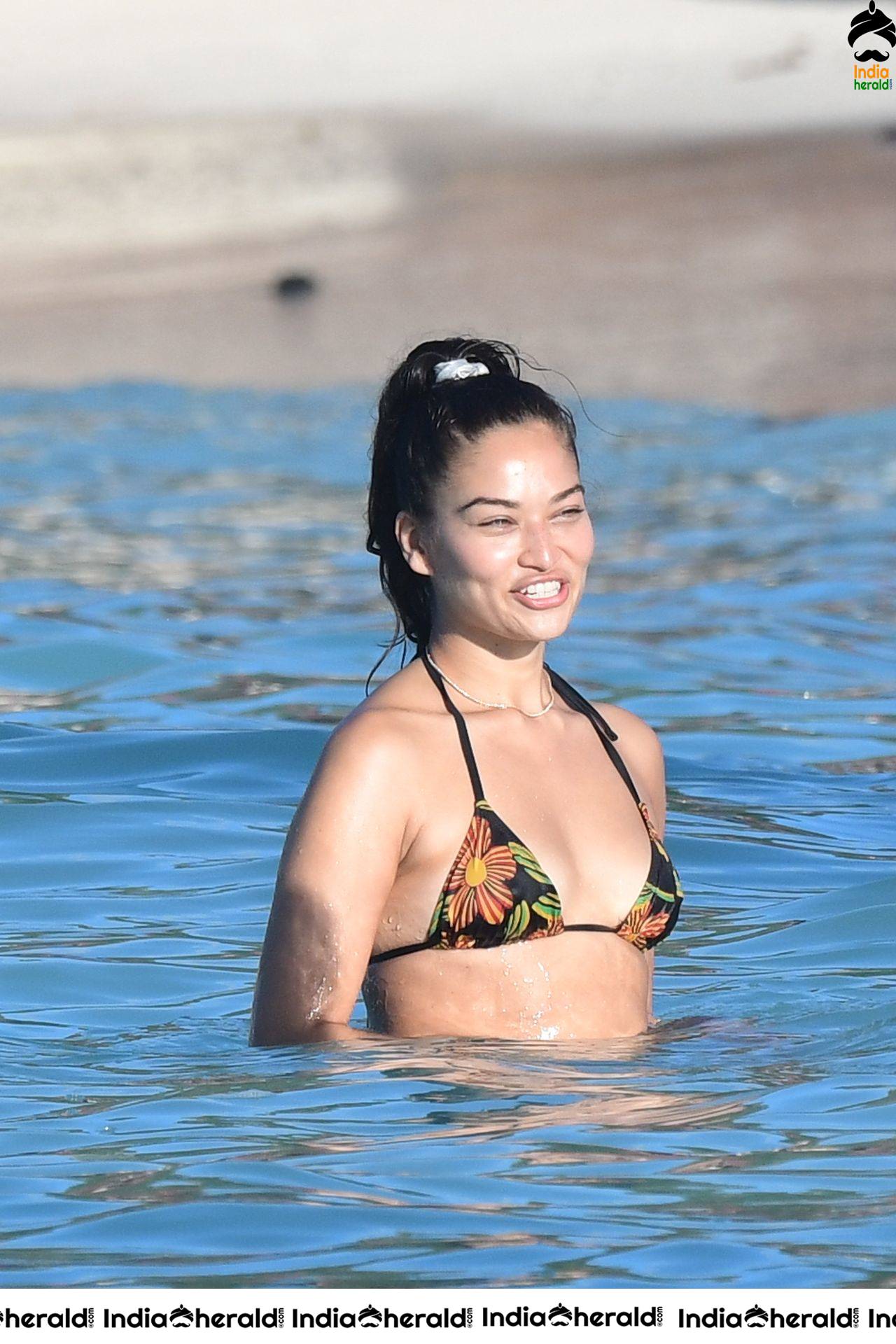 Shanina Shaik flaunts her Sexy Amazing Bikini body in St Barts