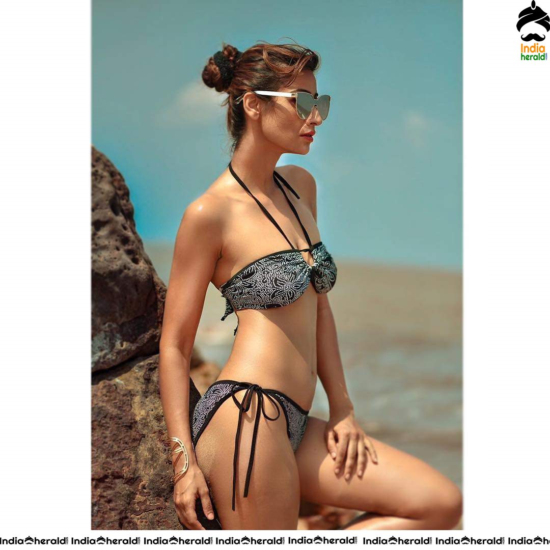 Shivalika Sharma Hot Bikini Photos exposing her Slim Body