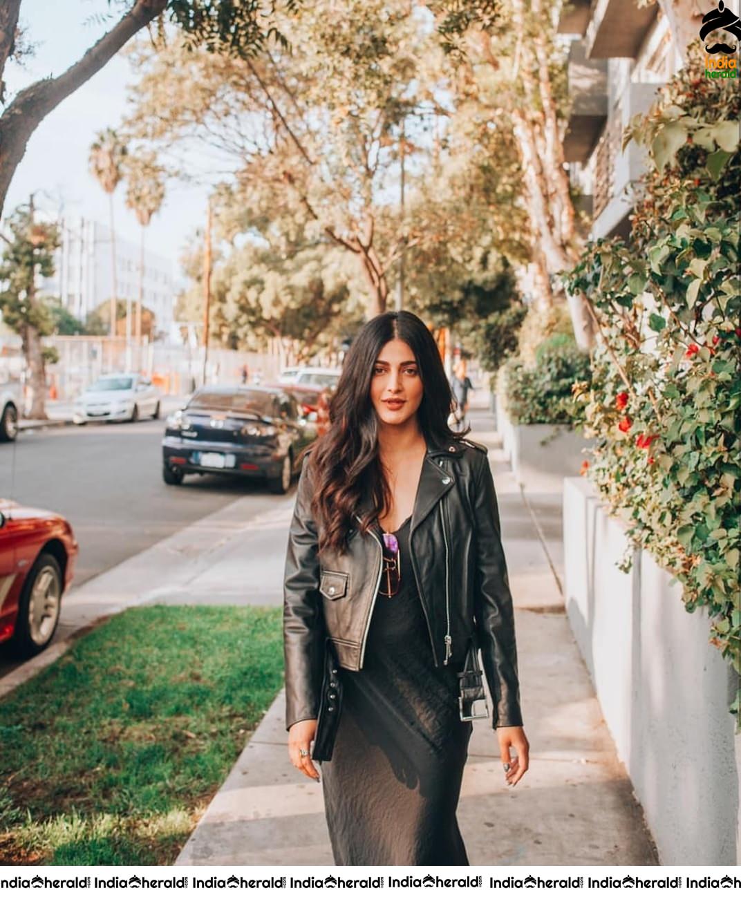 Shruti Haasan flaunts her Slender Milky Thighs and Teases our Mood