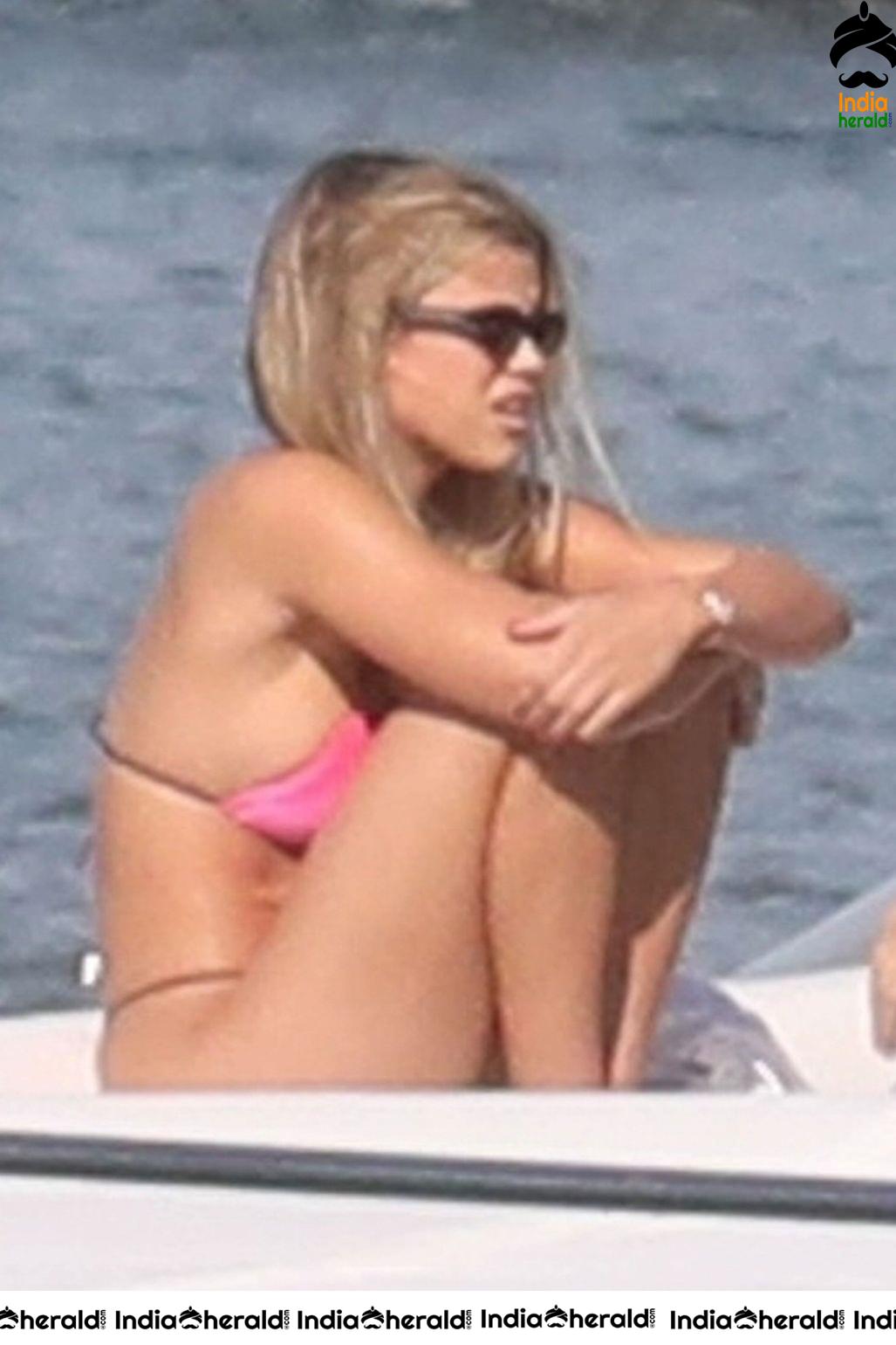 Sofia Richie soaking up the sun in a bikini in Florida