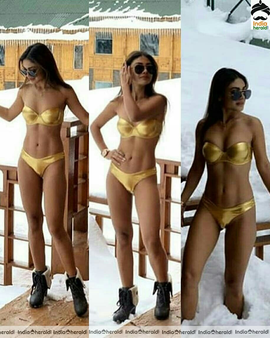 Sreejita Hot Latest Golden Bikini Stills