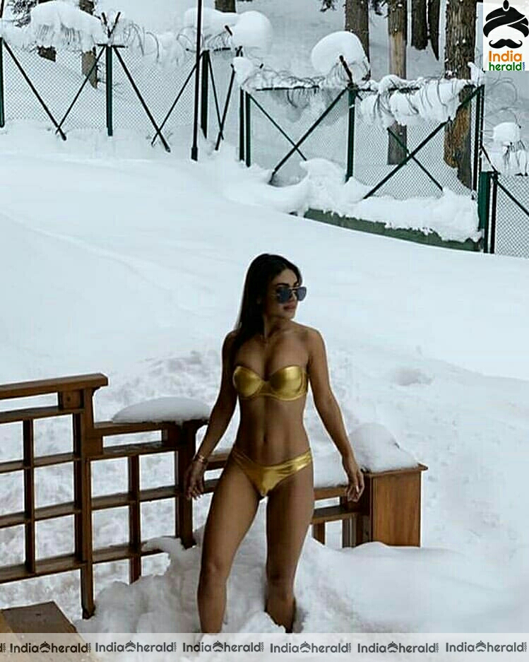 Sreejita Hot Latest Golden Bikini Stills