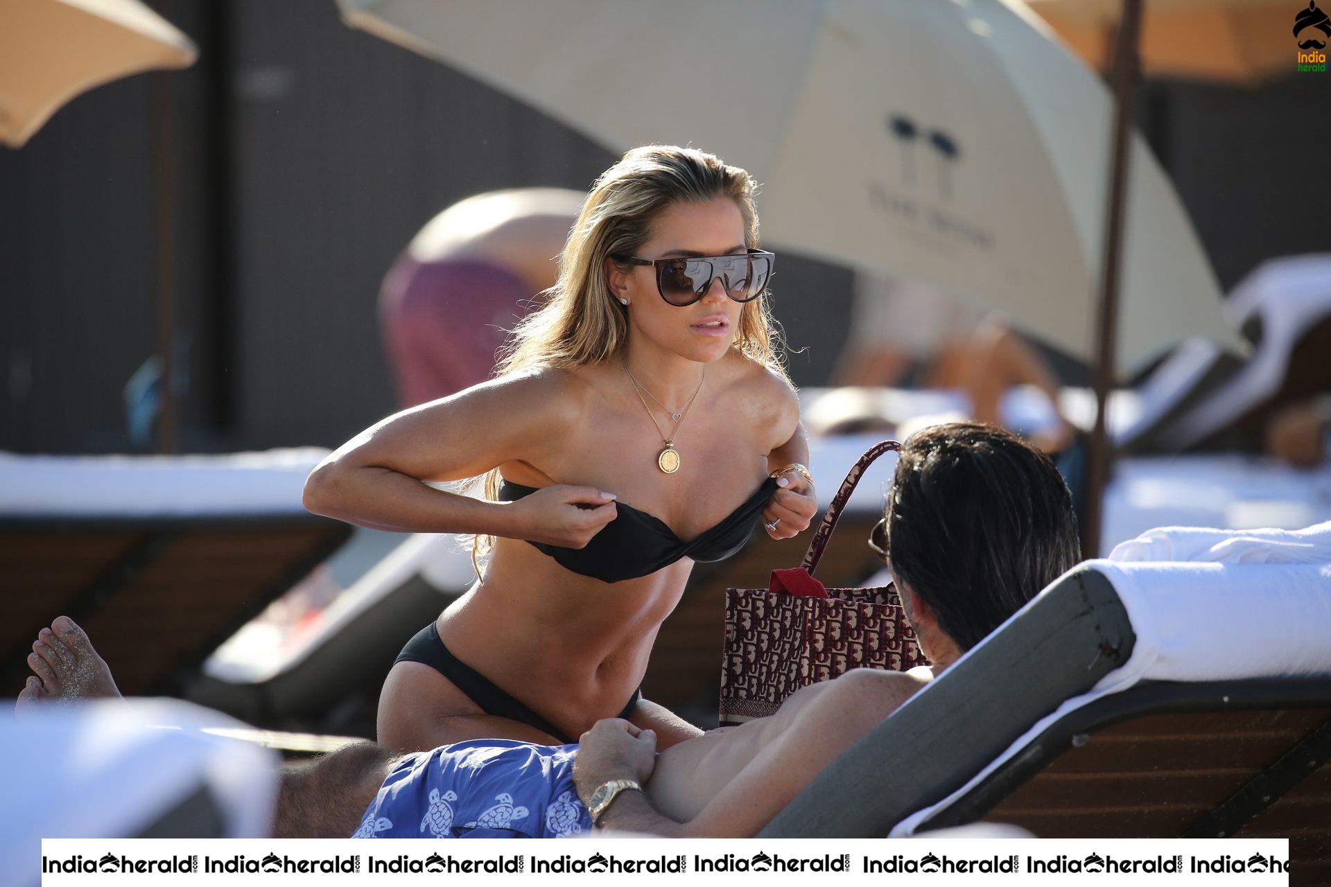 Sylvie Meis Caught in Bikini at the Beach by the Paparazzi Set 1