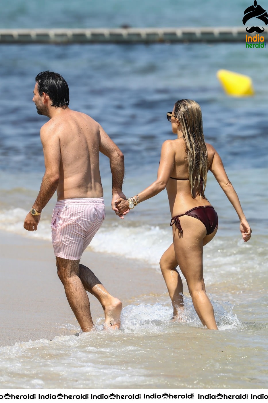 Sylvie Meis in Bikini while getting wet and enjoying along with her Husband Set 1