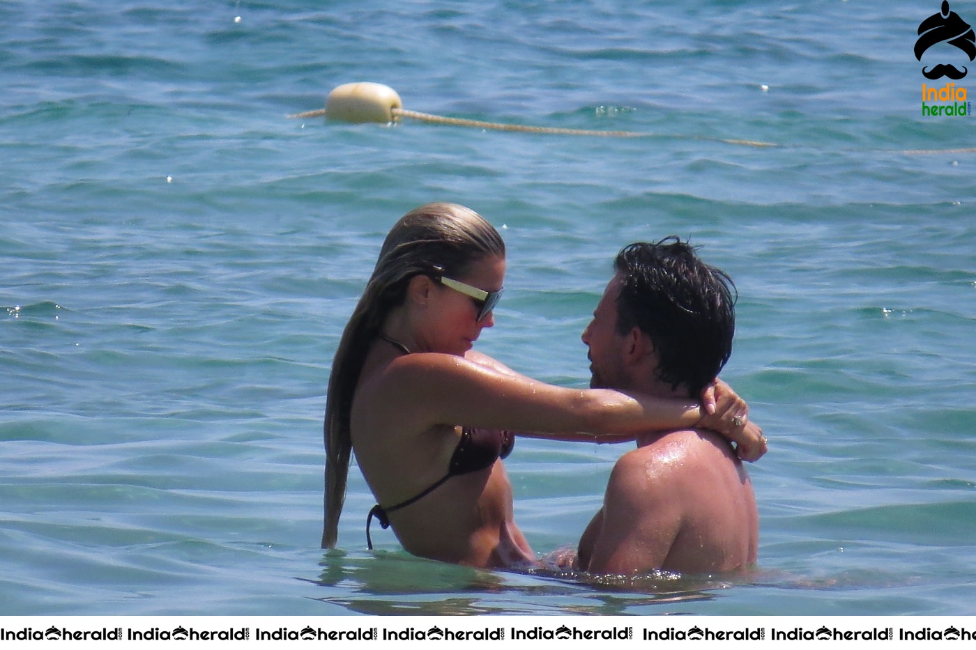 Sylvie Meis in Bikini while getting wet and enjoying along with her Husband Set 2