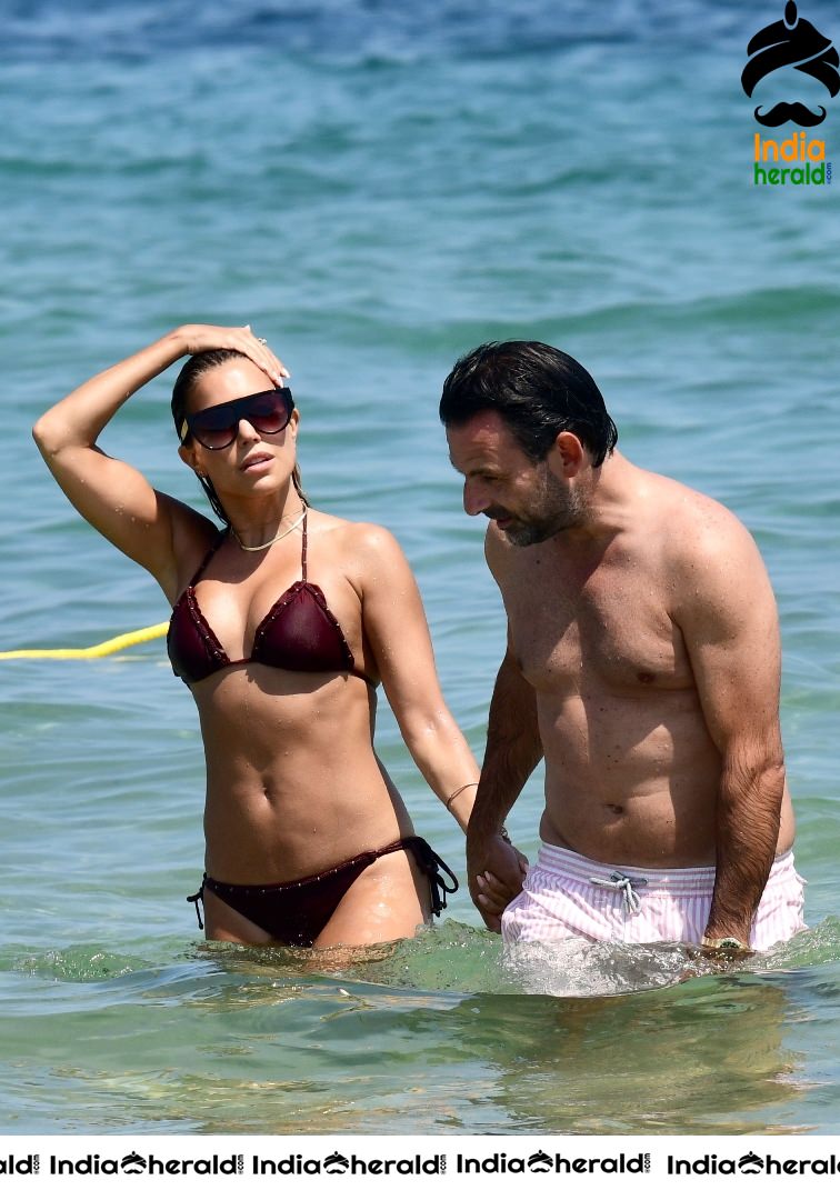 Sylvie Meis in Bikini while getting wet and enjoying along with her Husband Set 2