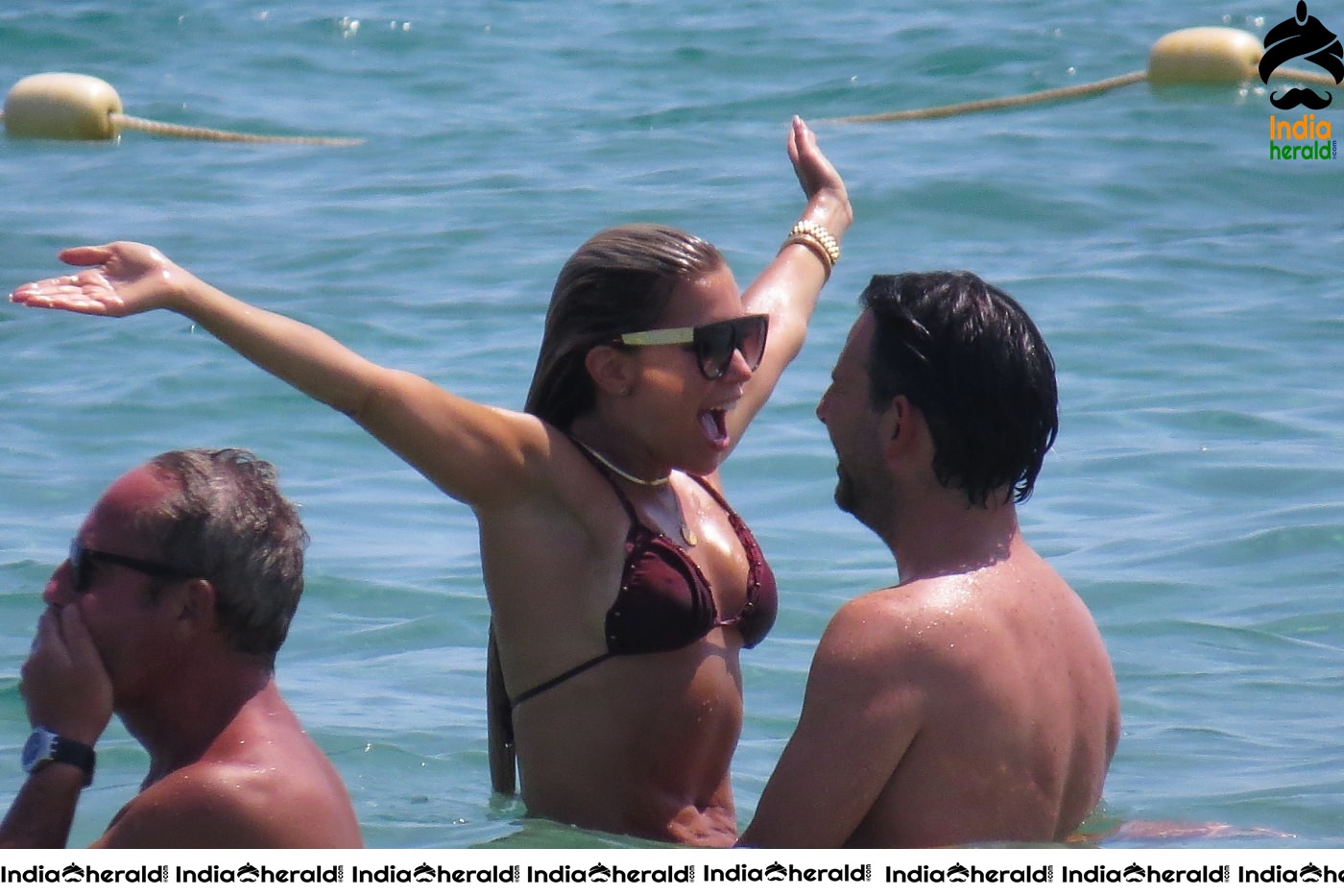 Sylvie Meis in Bikini while getting wet and enjoying along with her Husband Set 3