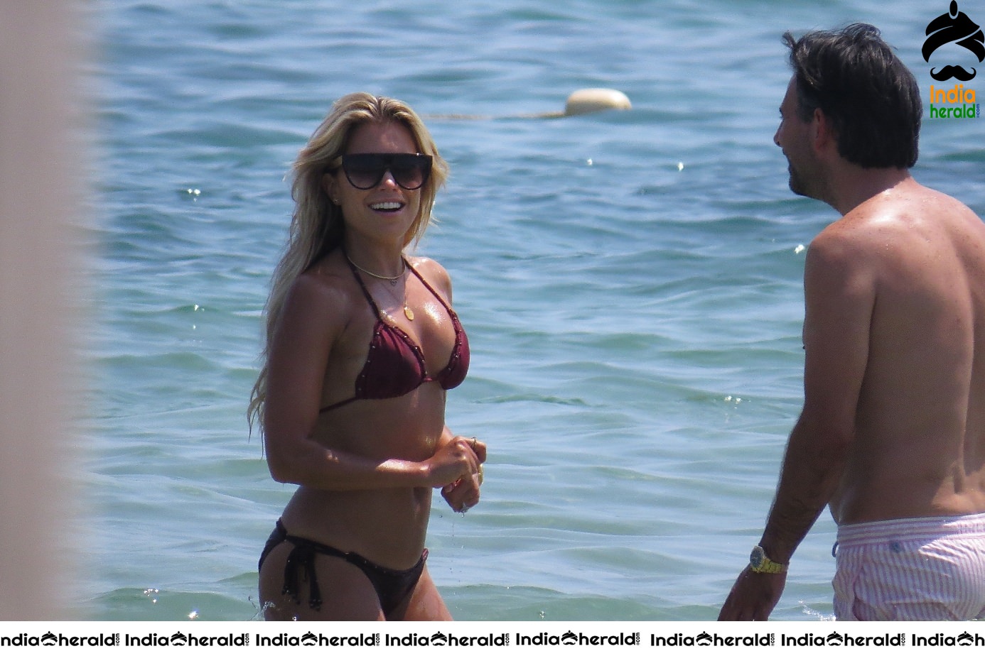 Sylvie Meis in Bikini while getting wet and enjoying along with her Husband Set 3