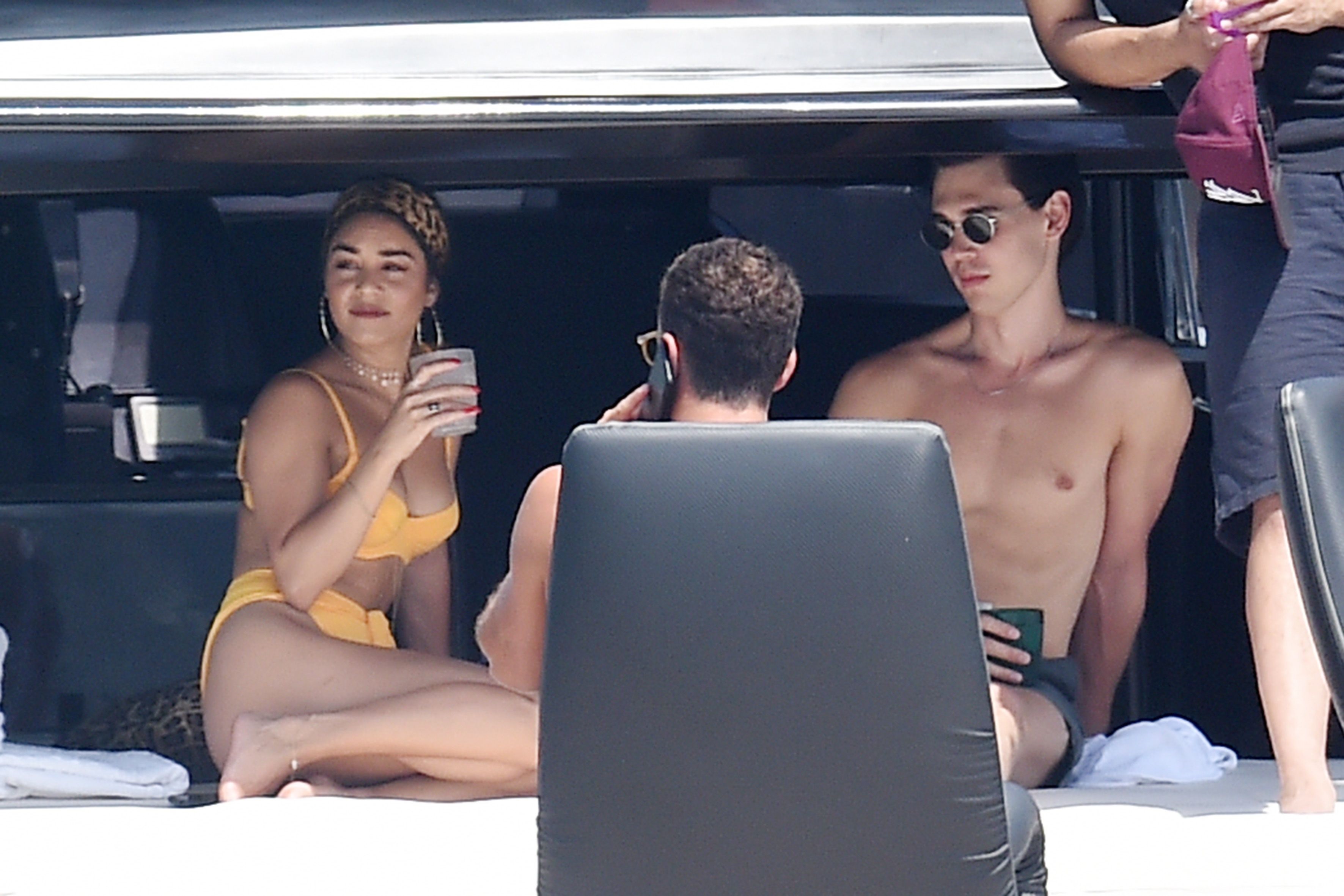 Vanaessa Hudgens Captured In A Swimsuit At Porto Cervo Set 1