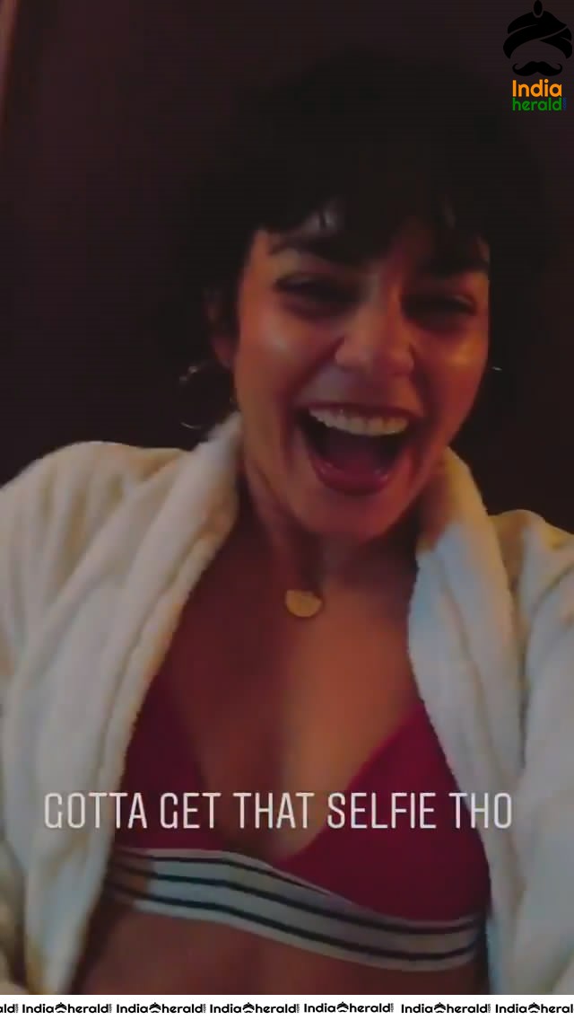 Vanessa Hudgens Selfie Video in Bikini Leaked