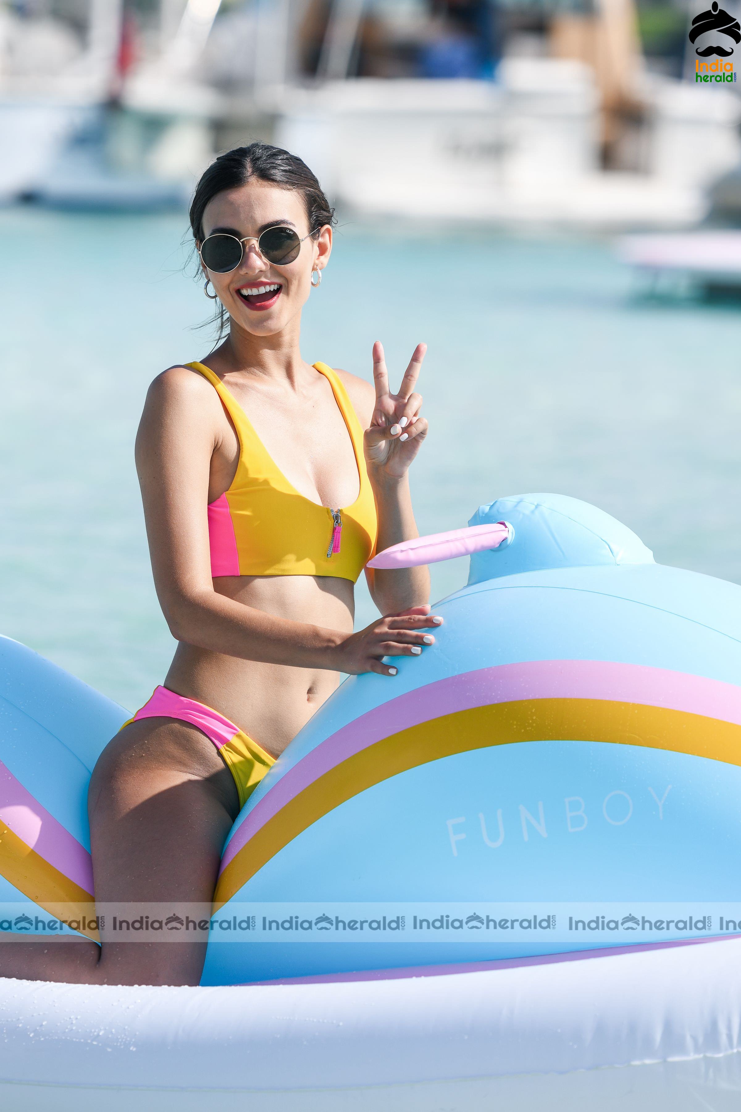 Victoria Justice Bikini Photoshoot for Revolve Summer Event in Bermuda Set 2