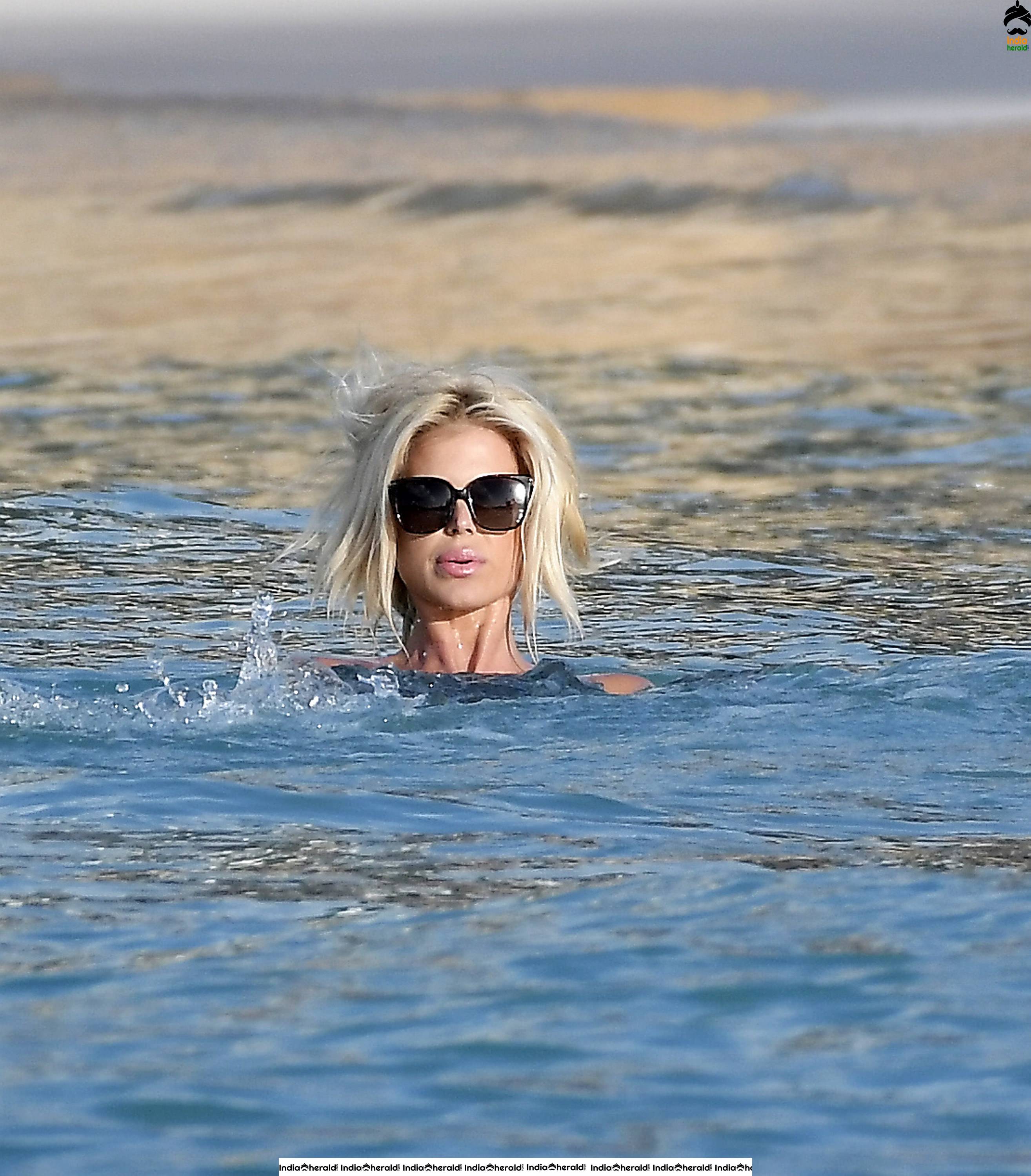 Victoria Silvstedt Hot in Bikini at a Beach in St Barths Set 2
