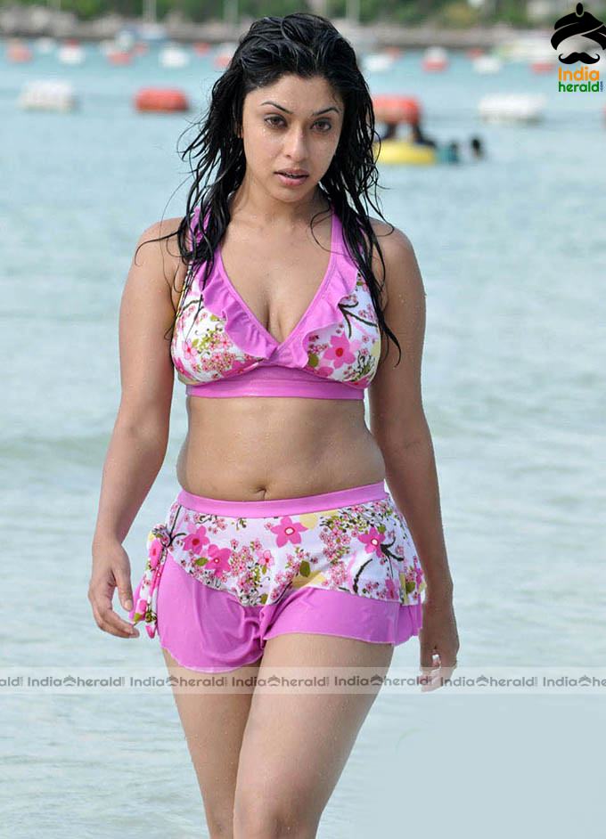 Wet South Indian Actresses In Beach Hot Photos Set 1