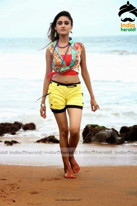 Wet South Indian Actresses In Beach Hot Photos Set 1
