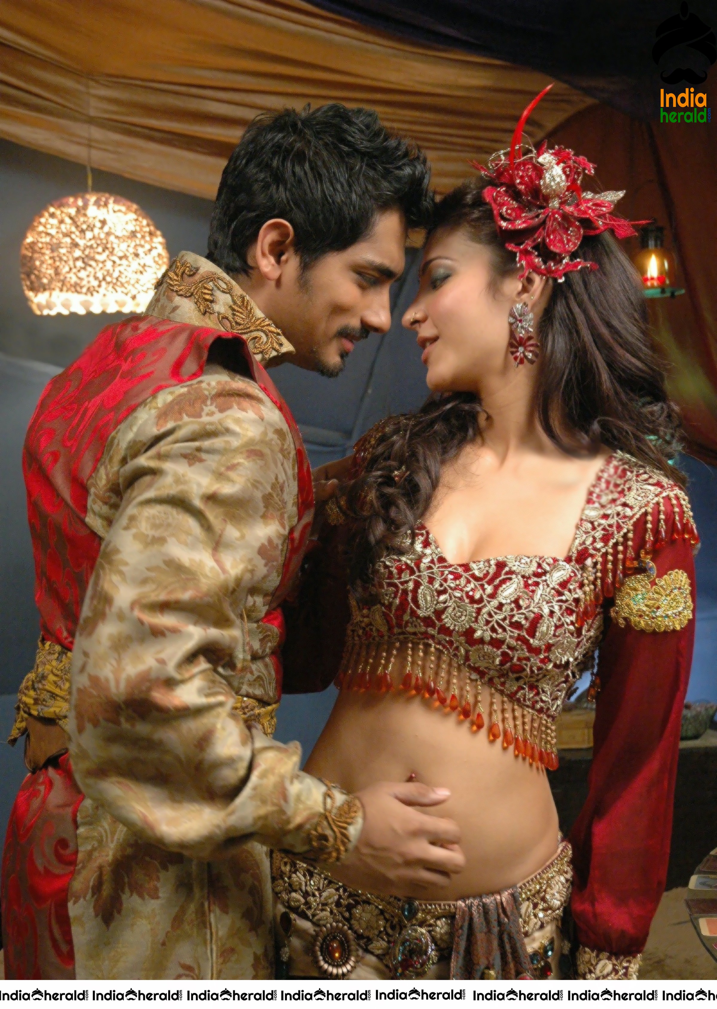 When Sid was rubbing Shruti Haasan Belly and Navel and Enjoys it Set 2