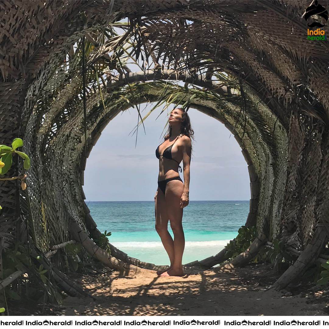Whitney Cummings in Black Bikini