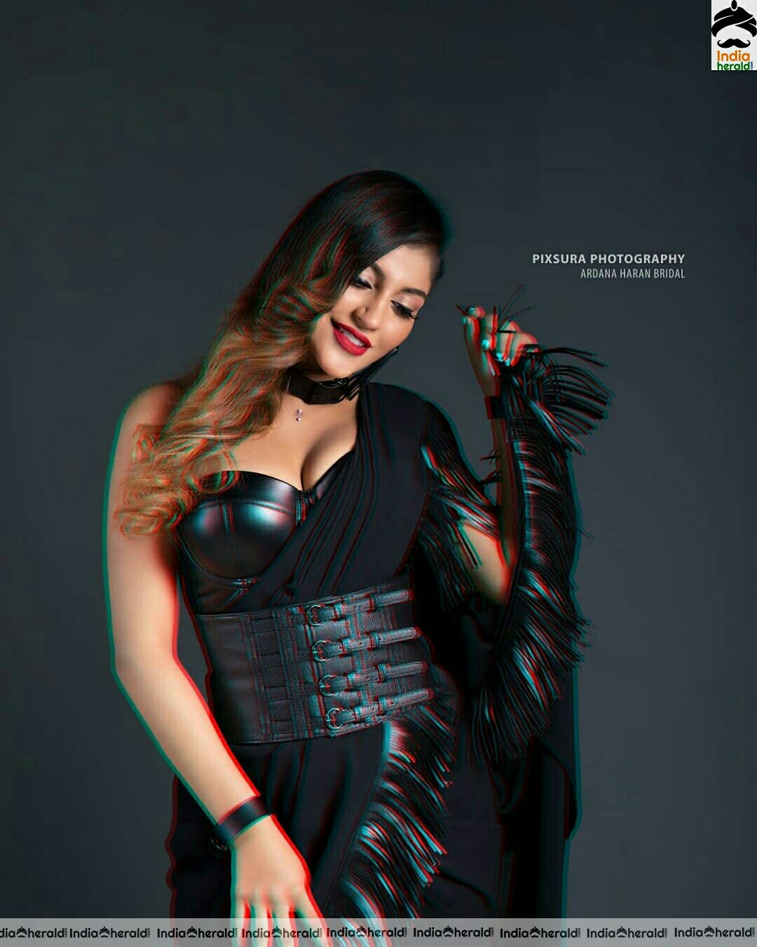 Yashika Aannand Hot Black Sizzling Photoshoot