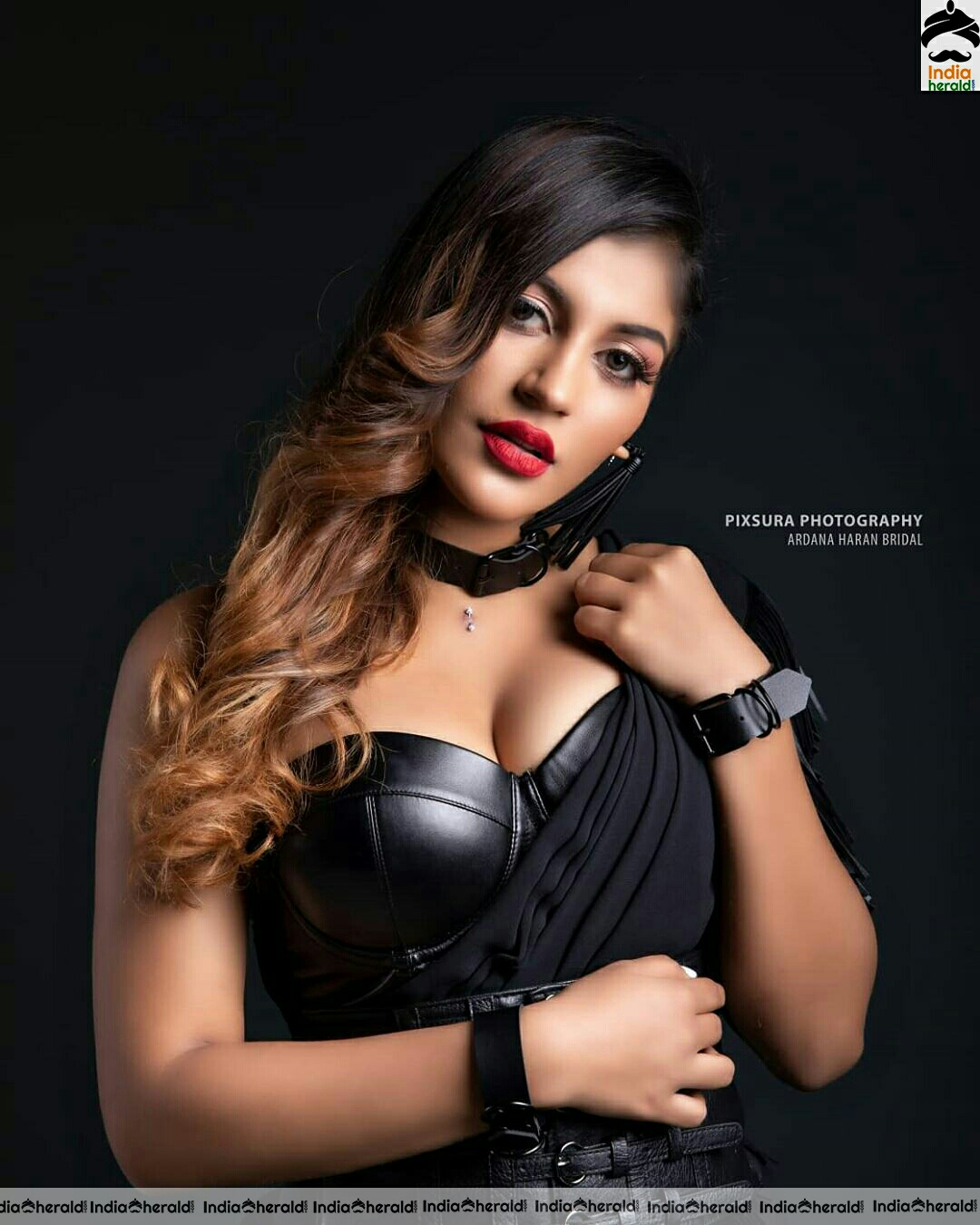 Yashika Aannand Hot Black Sizzling Photoshoot