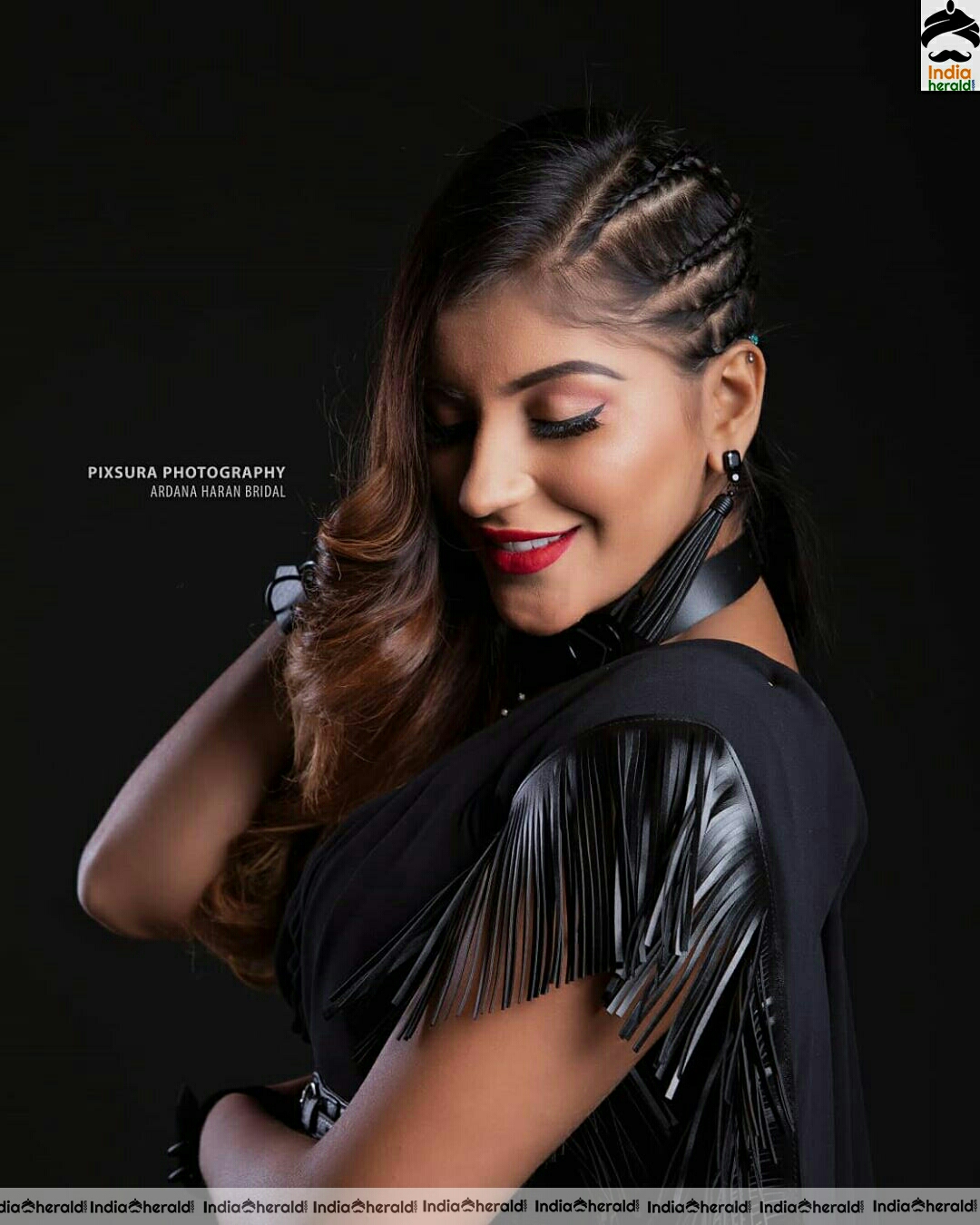 Yashika Aannand Hot Black Sizzling Photoshoot