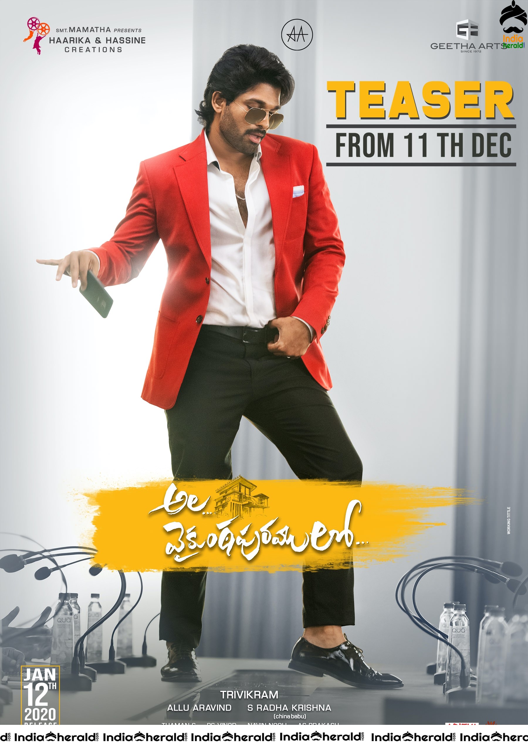 Ala Vaikunthapurramuloo Teaser Release Posters