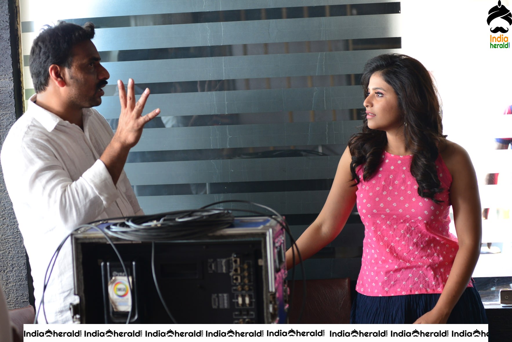 ANANDA BHAIRAVI MOVIE WORKING stills