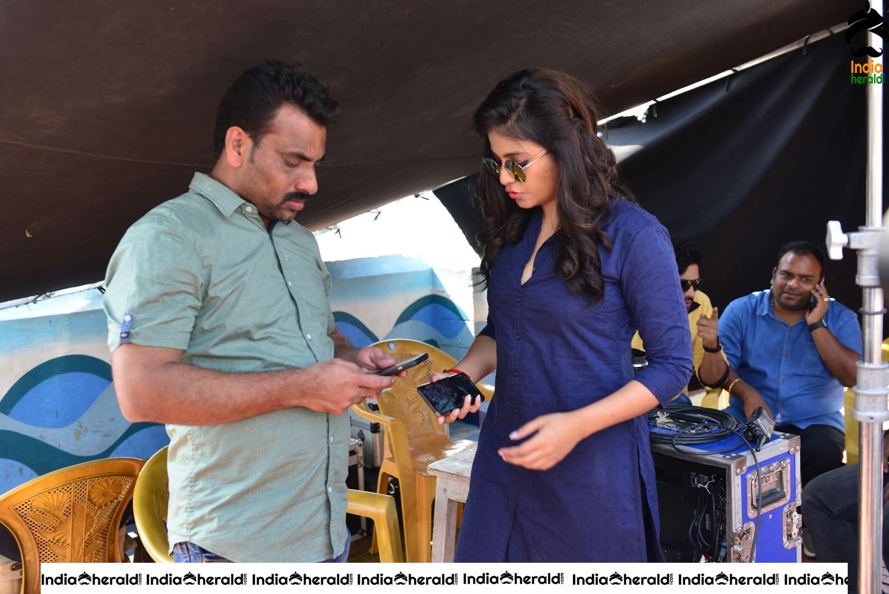 ANANDA BHAIRAVI MOVIE WORKING stills