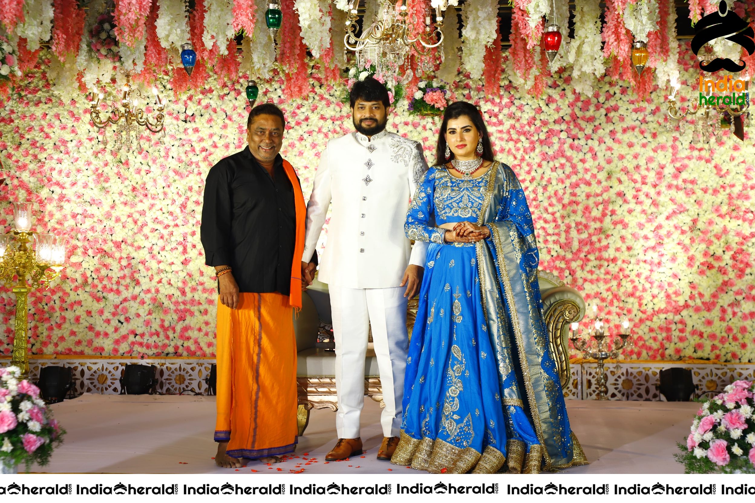 Archana Wedding Reception HD Photos Set 2