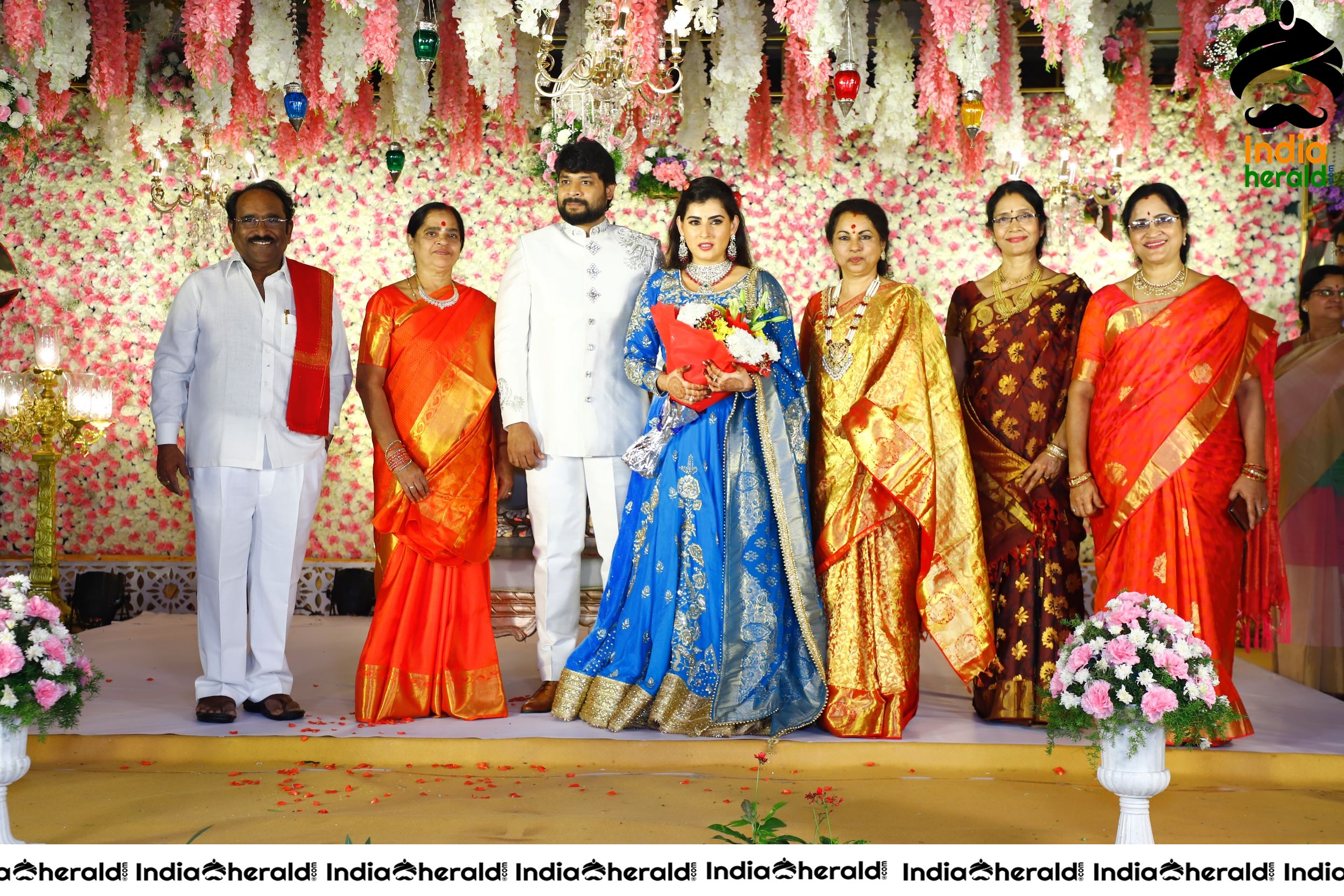 Archana Wedding Reception HD Photos Set 2