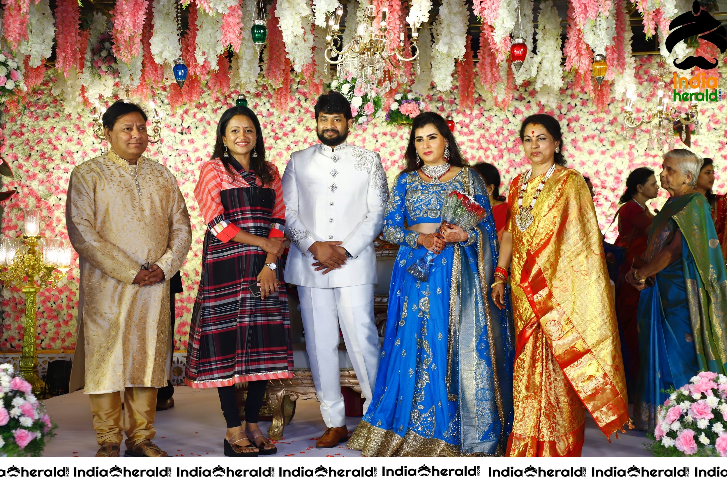 Archana Wedding Reception HD Photos Set 2