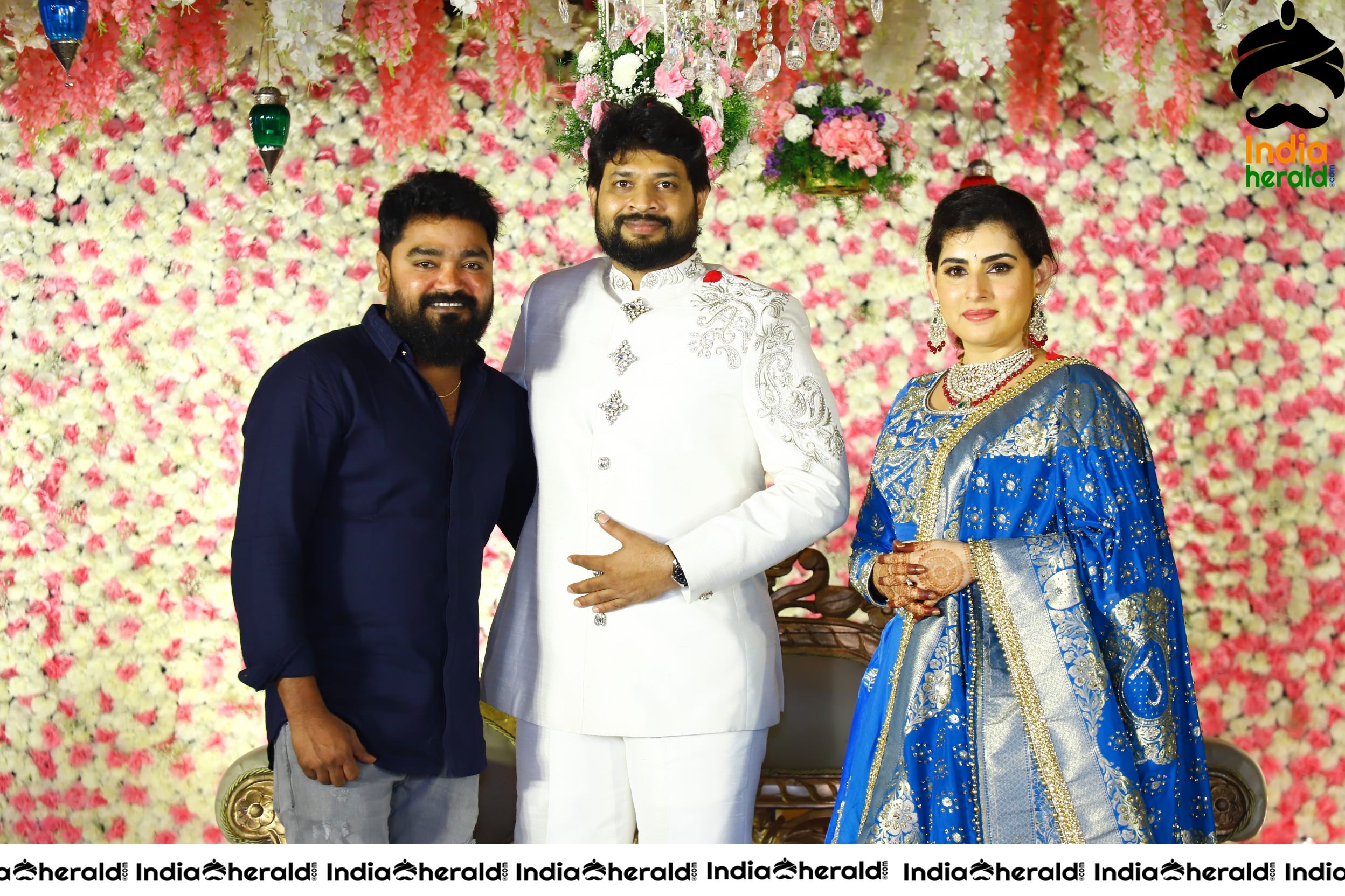 Archana Wedding Reception HD Photos Set 2