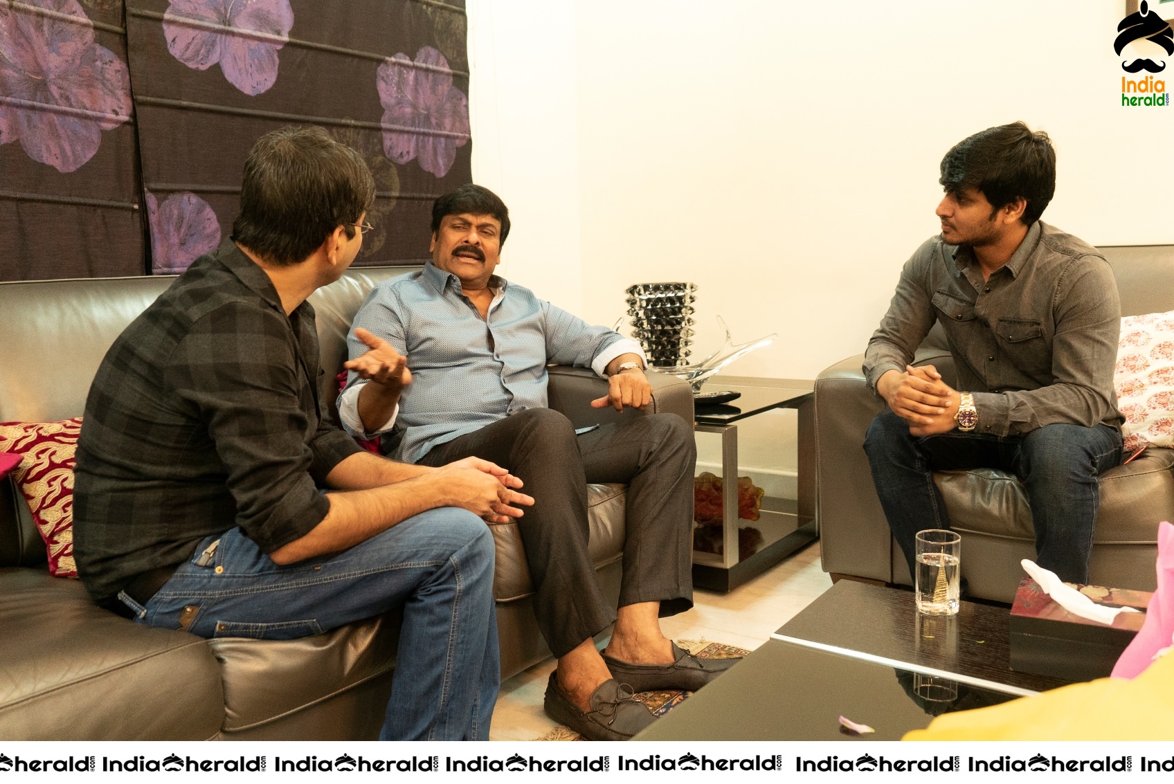 Arjun Suravaram team with Megastar Chiranjeevi