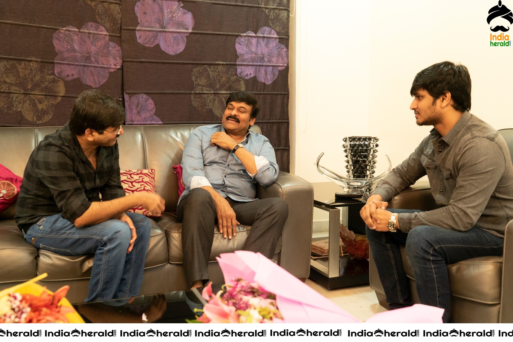 Arjun Suravaram team with Megastar Chiranjeevi