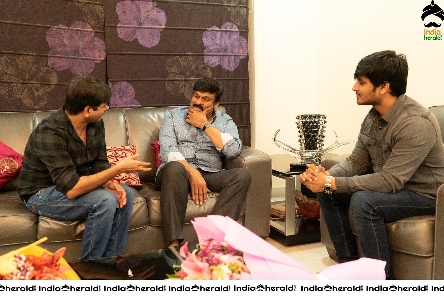 Arjun Suravaram team with Megastar Chiranjeevi