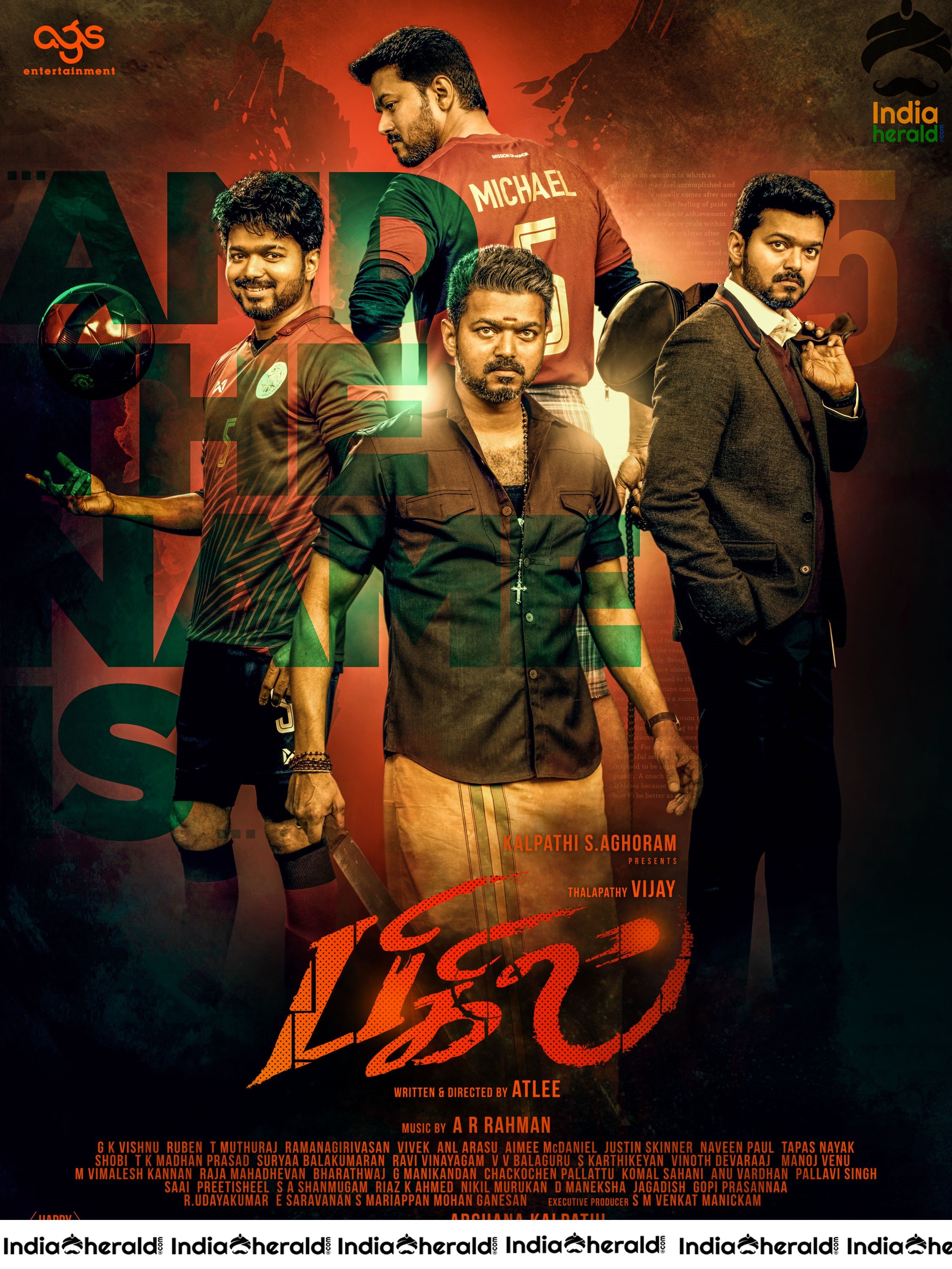 Bigil aka Whistle Movie HD Stills and Posters Set 1