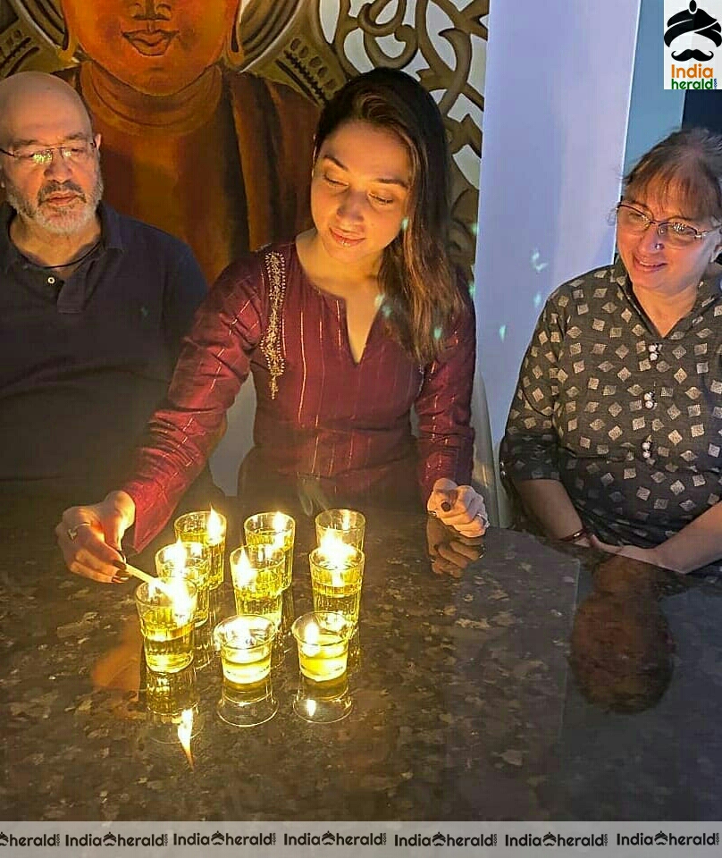 Celebs holding their diyas to show their support in India fighting against the COVID19