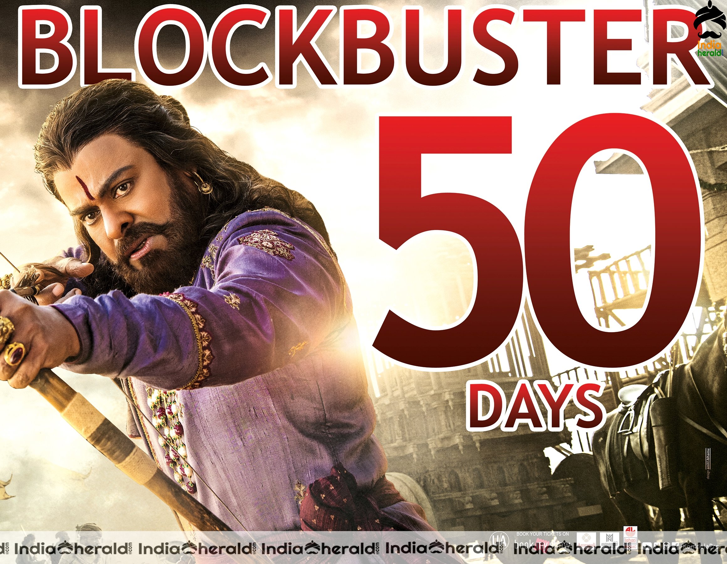 Chiranjeevi in Sye Raa 50 days Blockbuster Poster