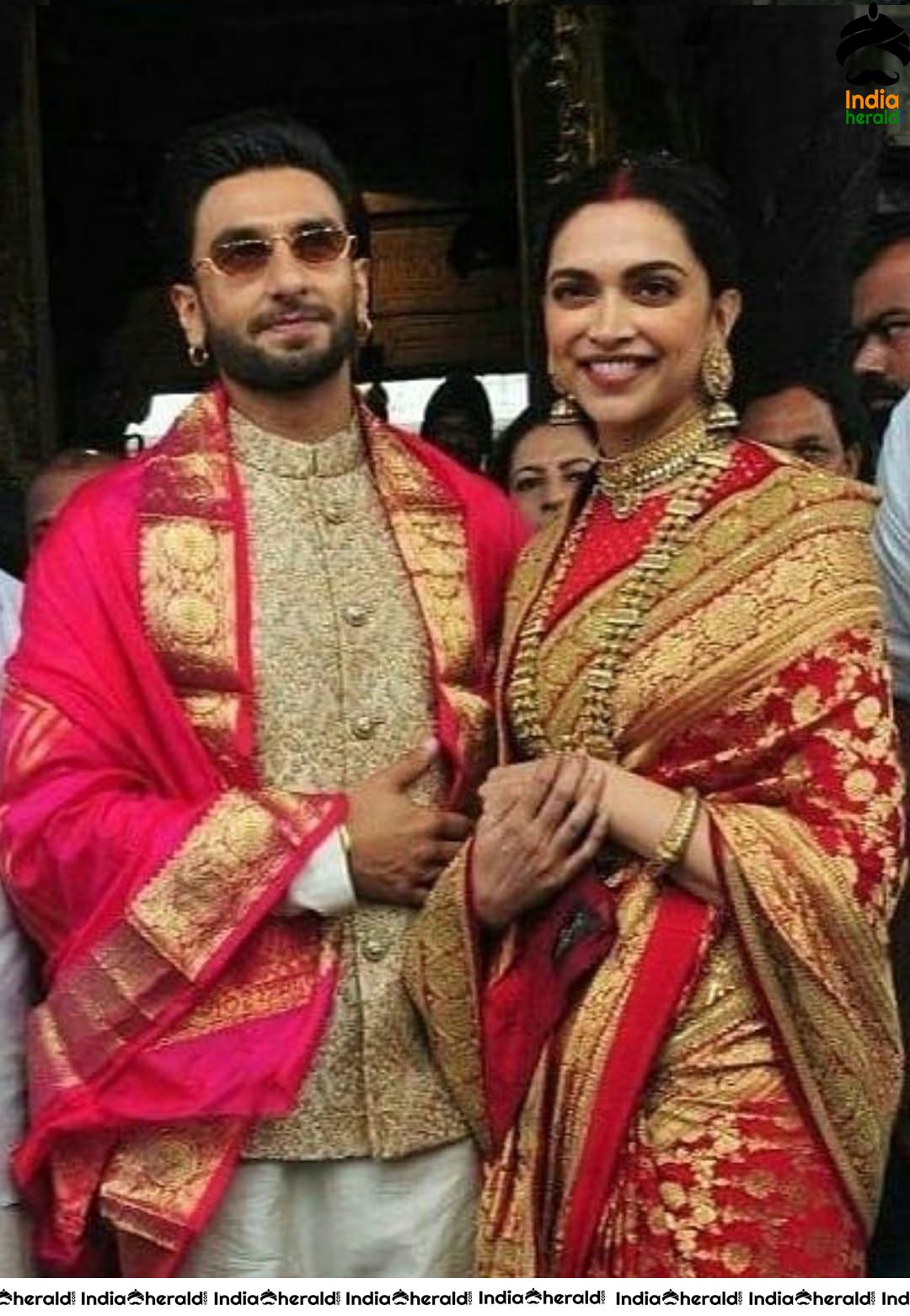 Deepika Padukone and Ranveer Singh seek blessings from Lord Venkateswara on eve of their wedding anniversary