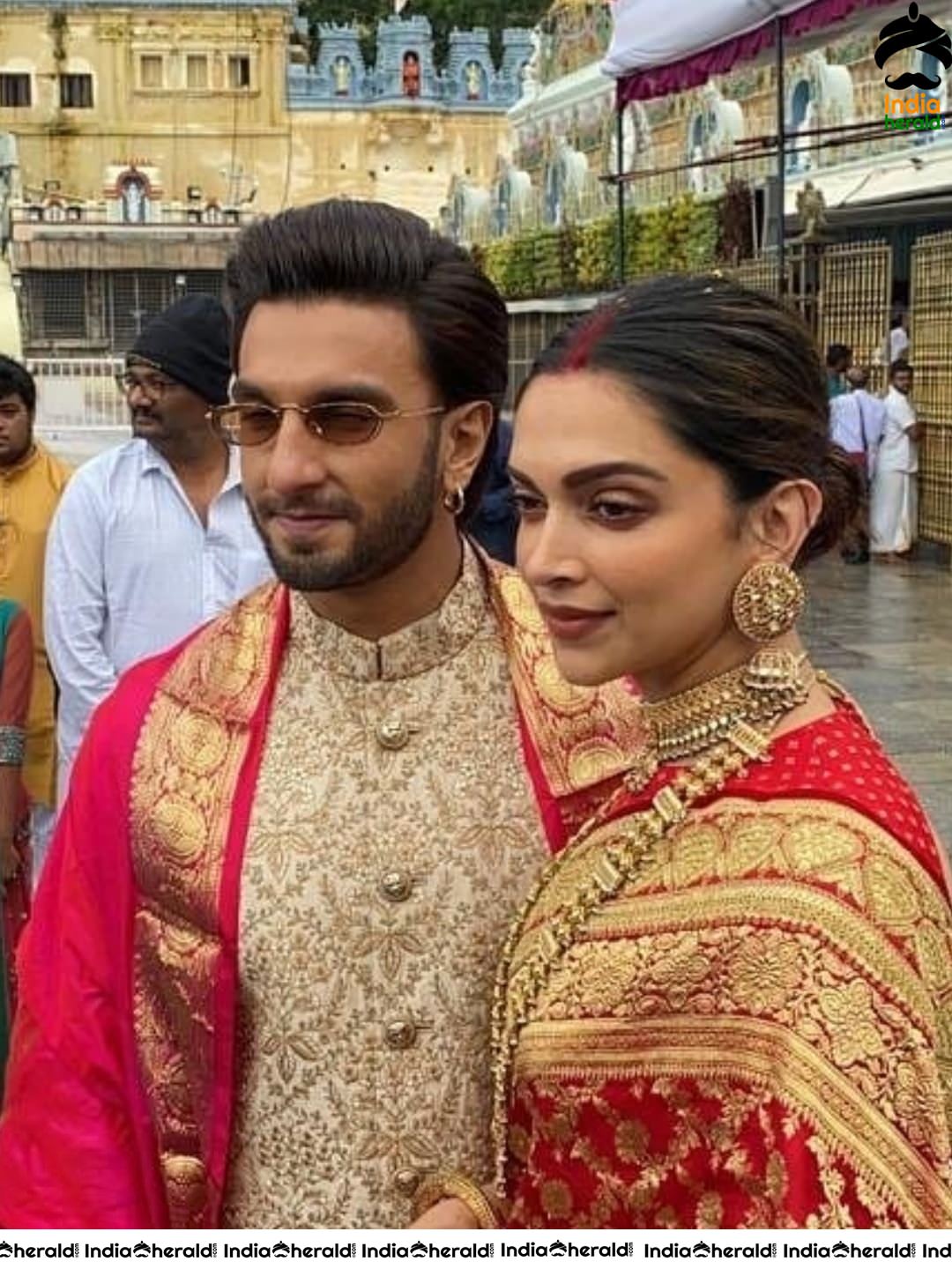 Deepika Padukone and Ranveer Singh seek blessings from Lord Venkateswara on eve of their wedding anniversary