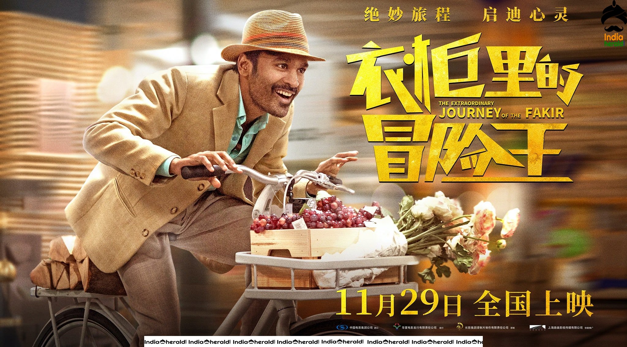 Dhanush in The Extra Ordinary Journey of Fakir Chinese Posters