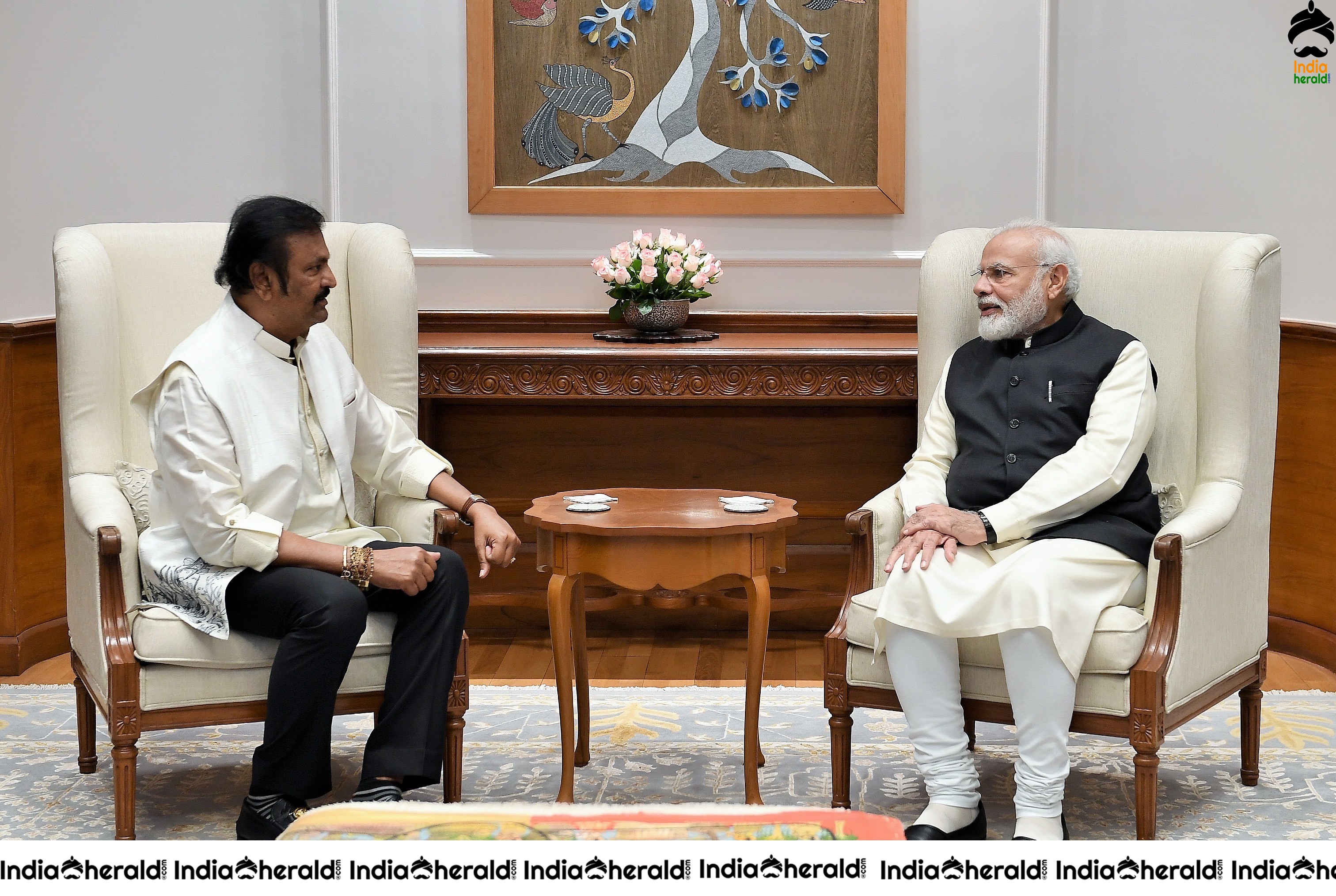 Dr M Mohan Babu and family meets PM Modi